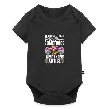 Pansy Seeds Pansies for Outdoors Pansy Flower - Baby Premium short-sleeve bodysuit - black - Front