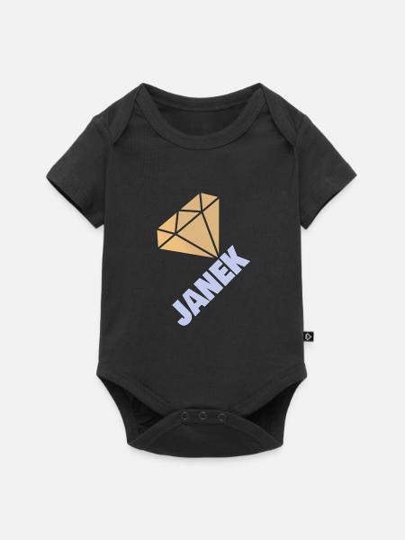 Edel Janek - Baby Premium Kurzarmbody - Schwarz