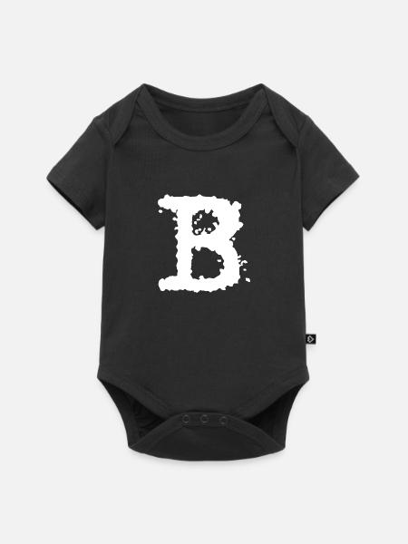 B - Baby Premium Kurzarmbody - Schwarz