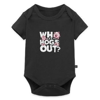 Who Let The Frogs Out Frog Lover - Baby Premium Kurzarmbody - Schwarz - Vorne
