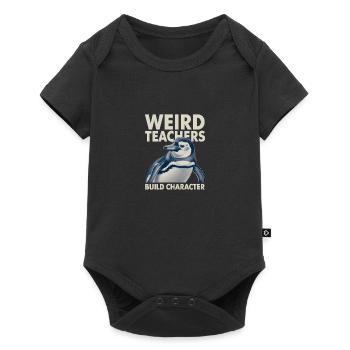 Weird Teachers Build Character Appreciation - Baby Premium short-sleeve bodysuit - black - Front