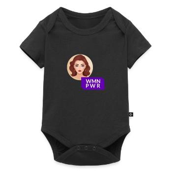 WMN PWR - Female Face - 06 - Baby Premium short-sleeve bodysuit - black - Front