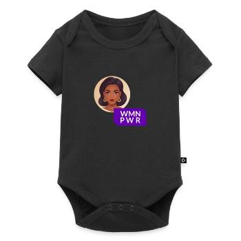 WMN PWR - Female Face - 04 - Baby Premium short-sleeve bodysuit - black - Front