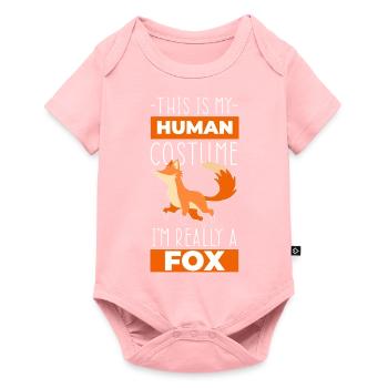 Fox Chicken Scarecrow Fox Fur Intelligence - Baby Premium short-sleeve bodysuit - rose - Front