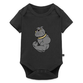 strong bulldogg 02 - Body à manches courtes Premium Bébé - noir - Devant