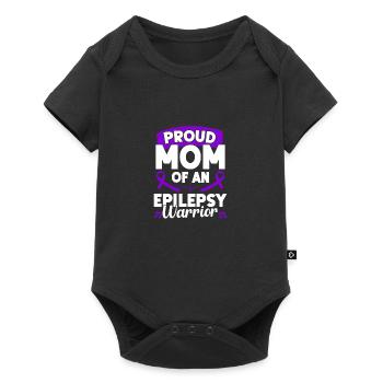 Mois de la sensibilisation au soutien à l’épilepsie - Body à manches courtes Premium Bébé - noir - Devant