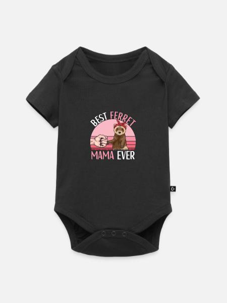 Frettchen Outfit Frettchen Liebhaber - Baby Premium Kurzarmbody - Schwarz