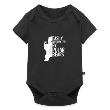 Polar Bear Polar Bear Outfit pour femme - Body à manches courtes Premium Bébé - noir - Devant