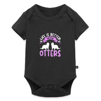Otter Outfit Sea Otter Lovers - Baby Premium short-sleeve bodysuit - black - Front