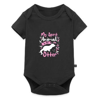 Otter Outfit Sea Otter Lovers - Baby Premium short-sleeve bodysuit - black - Front
