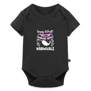 Narwhal Outfit Sea Animal Toothed Whales - Baby Premium short-sleeve bodysuit - black - Front