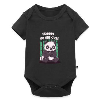 Personne ne se soucie du sarcasme citation sarcastique - Body à manches courtes Premium Bébé - noir - Devant