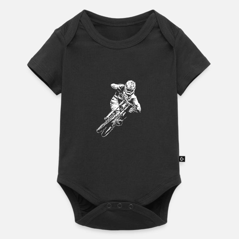 Cadeau de vélo de montagne / VTT de descente - Body à manches courtes Premium Bébé - noir