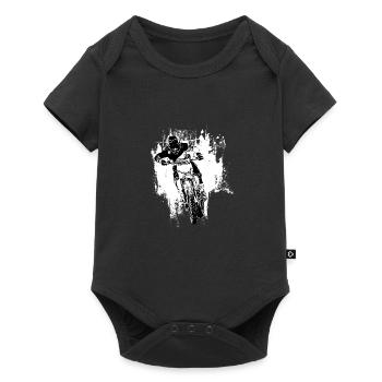 Motocross Design Enduro / Idée cadeau - Body à manches courtes Premium Bébé - noir - Devant