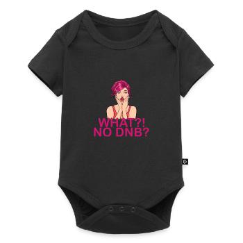 Retro Drum & Bass Music Liquid Jungle EDM - Baby Premium short-sleeve bodysuit - black - Front