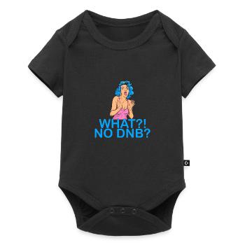 Retro Drum & Bass Music Liquid Jungle EDM - Baby Premium short-sleeve bodysuit - black - Front