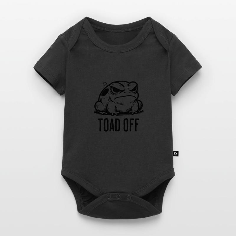 Vintage Frog Toad Meme Grumpy Frog Don't Toad Me Baby Premium short-sleeve bodysuit