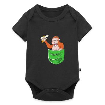 Orangutan - Baby Premium short-sleeve bodysuit - black - Front