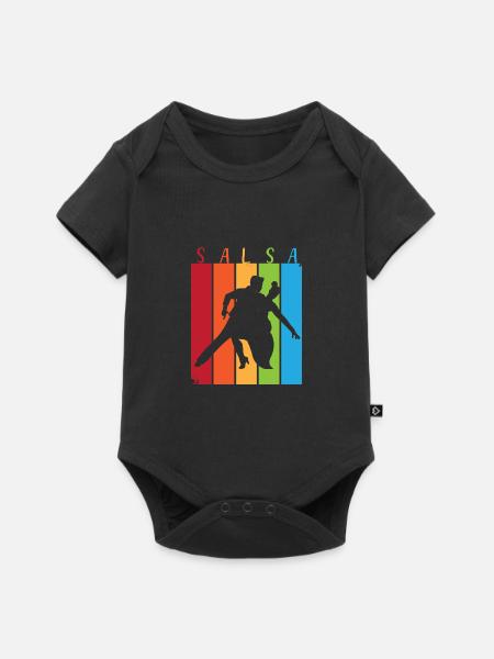 Salsa Tänzer Tänzerin - Baby Premium Kurzarmbody - Schwarz