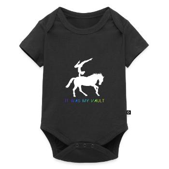 Saut d’obstacles Équitation Sports équestres Gymnastique - Body à manches courtes Premium Bébé - noir - Devant