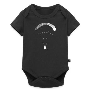Paraglider - Baby Premium Kurzarmbody - Schwarz - Vorne