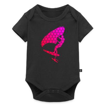 hydrofoil wingsurf wingsurfen foilwing Herren - Baby Premium Kurzarmbody - Schwarz - Vorne