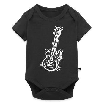 Gitarrist Gitarrist Musiker Gitarre - Baby Premium Kurzarmbody - Schwarz - Vorne