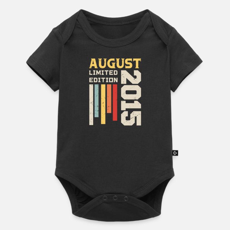 August 2015 - Geburtstagsgeschenk August 2015 August - Baby Premium Kurzarmbody - Schwarz