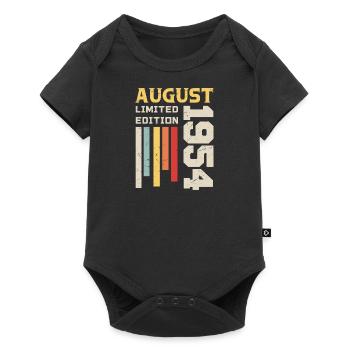 August 1954 - Birthday Gift August 1954 August - Baby Premium short-sleeve bodysuit - black - Front