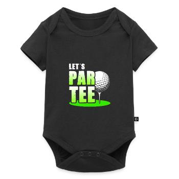 Let's Par Tee Golf Player Golfing Golf Course Golf - Baby Premium Kurzarmbody - Schwarz - Vorne