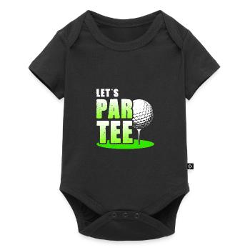 Let's Par Tee Golf Player Golfing Golf Course Golf - Baby Premium Kurzarmbody - Schwarz - Vorne