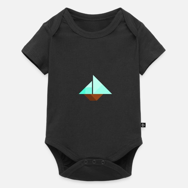 Voilier - Tangram - Body à manches courtes Premium Bébé - noir