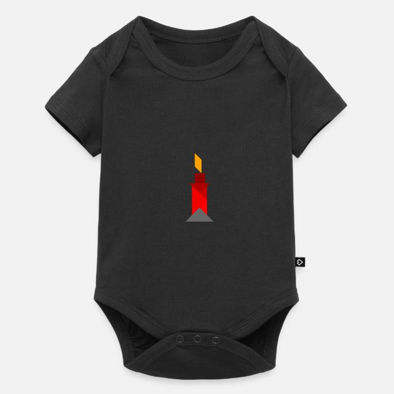 Bougie - Tangram - Body à manches courtes Premium Bébé - noir