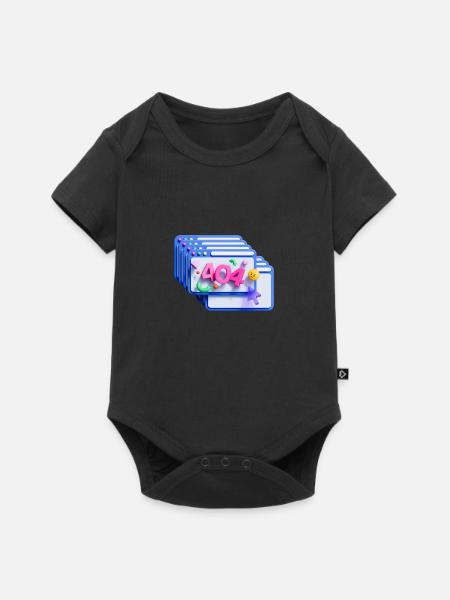 404 - Baby Premium Kurzarmbody - Schwarz