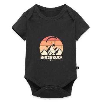 Parapente innsbruck spotair autriche - Body à manches courtes Premium Bébé - noir - Devant