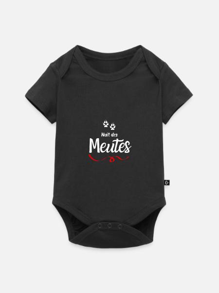 Nacht der Packungen - Baby Premium Kurzarmbody - Schwarz