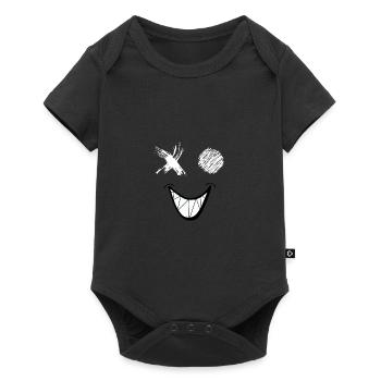 Smile - Baby Premium short-sleeve bodysuit - black - Front