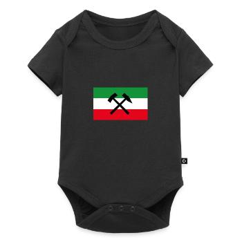 NRW Flag Mining - Baby Premium short-sleeve bodysuit - black - Front