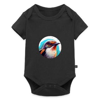 Wren bird - Baby Premium short-sleeve bodysuit - black - Front