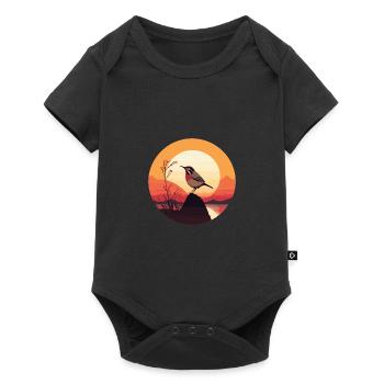 Wren bird - Baby Premium short-sleeve bodysuit - black - Front