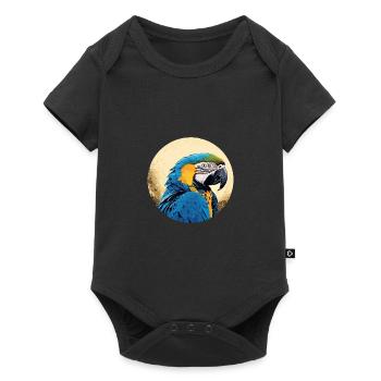 Ara bleu-or - Body à manches courtes Premium Bébé - noir - Devant