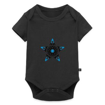 stern tribal - Baby Premium Kurzarmbody - Schwarz - Vorne