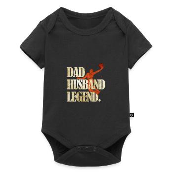 Basketball dad - Baby Premium short-sleeve bodysuit - black - Front