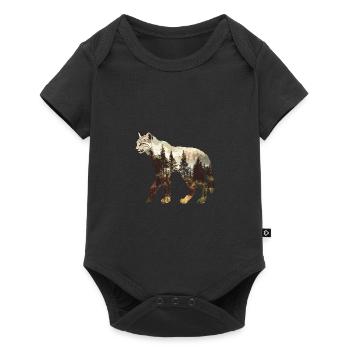 Lynx - Body à manches courtes Premium Bébé - noir - Devant