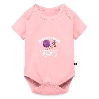 Citation introvertie drôle, mais prête à utiliser le S - Body à manches courtes Premium Bébé - rose - Devant