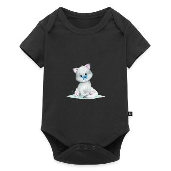 Cute arctic fox - Baby Premium short-sleeve bodysuit - black - Front
