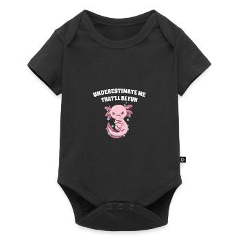 Underestimate me that funny funny sarcasti - Baby Premium short-sleeve bodysuit - black - Front