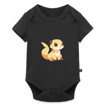 Cute Mongoose - Baby Premium short-sleeve bodysuit - black - Front