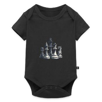 Échecs - Body à manches courtes Premium Bébé - noir - Devant