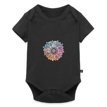 Sonnenblume - Baby Premium Kurzarmbody - Schwarz - Vorne
